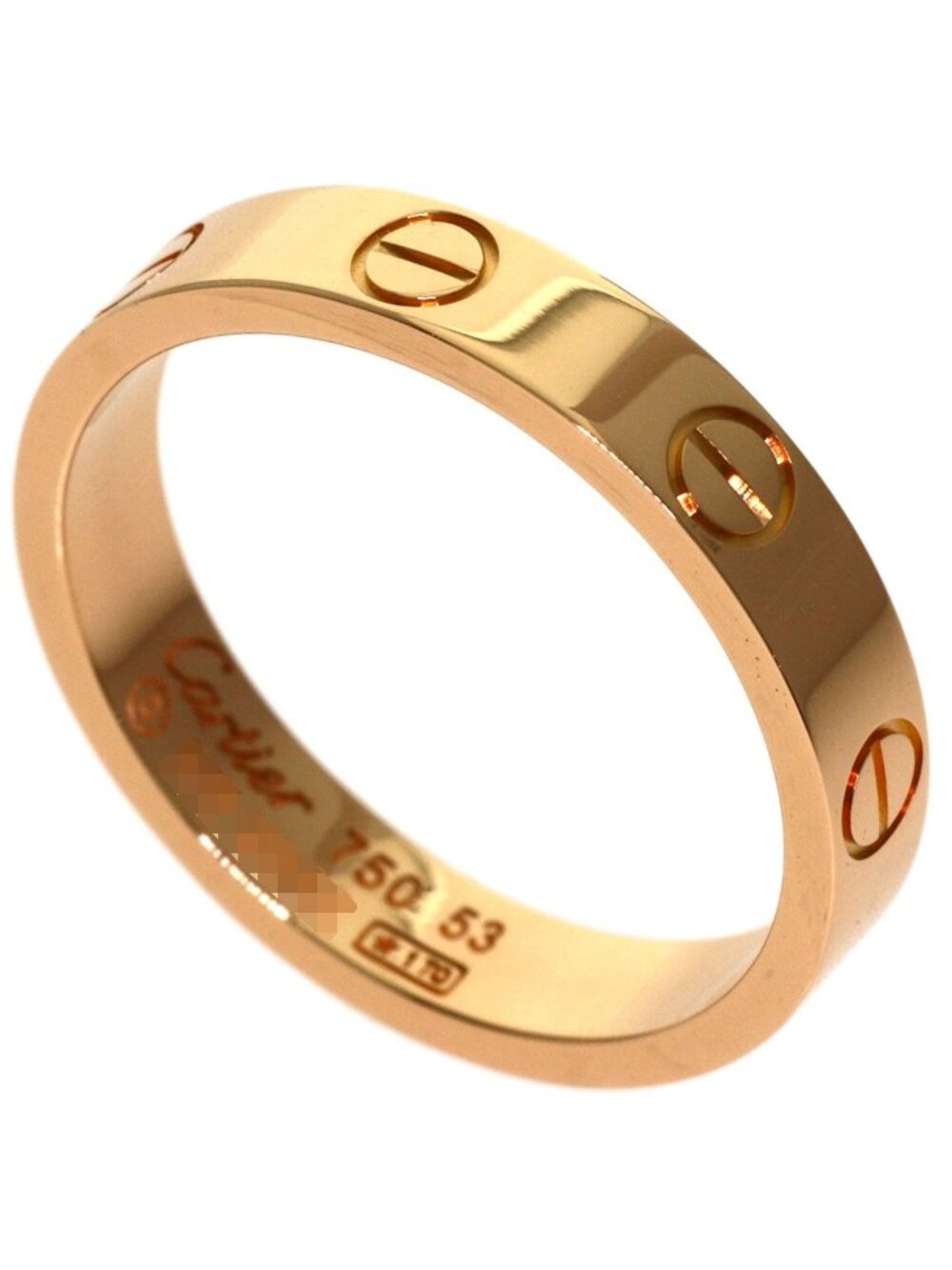 Cartier Mini Love Ring 53 18k Pink Gold